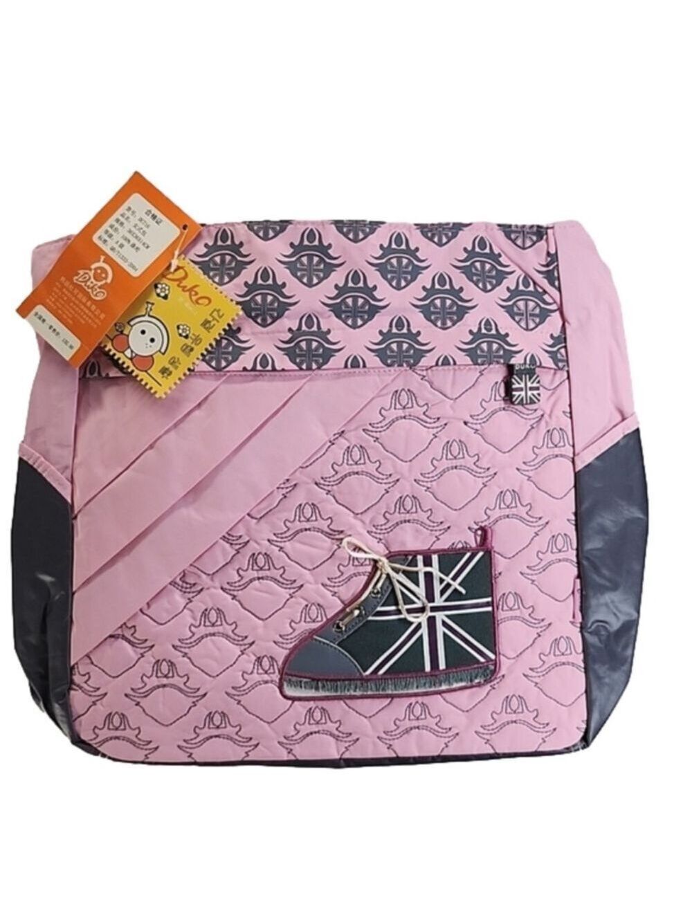 Duko Pink and Grey Tote